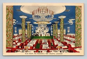 Postcard Blue Room The Roosevelt New Orleans Louisiana - Picture 1 of 2