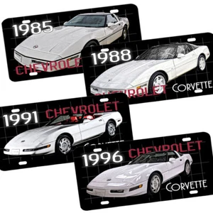 Corvette Fourth Generation C4 1984-1996 Years Aluminum License Plate - Picture 1 of 6