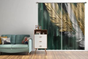 3D Feather Painting G8221 Photo Blockout Curtain Fabric Window Erin 2023 - Picture 1 of 7