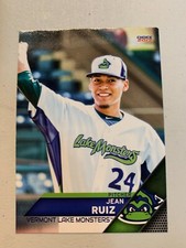 Jean Ruiz Card 2017 Vermont Lake Monsters Team Card