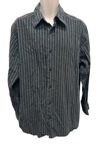 Concepts by Claiborne Mens XLT Multicolor Vertical Stripe Long Slv. Button Shirt - Picture 1 of 5