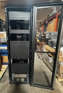 AVAYA Server Rack 42U 23" Deep 72" high, No keys, No PDU, No Server/Switch - Picture 1 of 6
