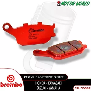 Pastillas Brembo Sinter Traseros Suzuki GSF N Bandit 1250 2007 2008 2009 2010 - Imagen 1 de 3