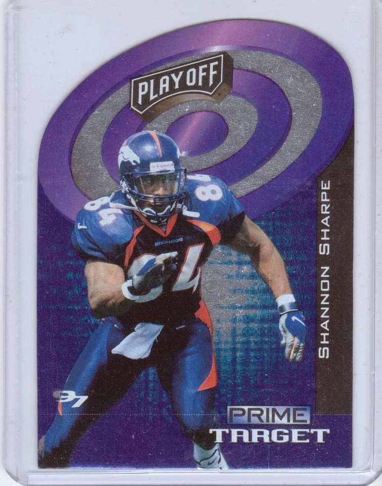 1997 Playoff Zone Prime Target Purple #17 Shannon Sharpe - Denver Broncos - Image 1 of 1