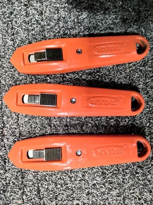 PACOTE COM 3 - Facas para artesanato de segurança auto-retráteis Hyde - Laranja - Imagem 1 de 2