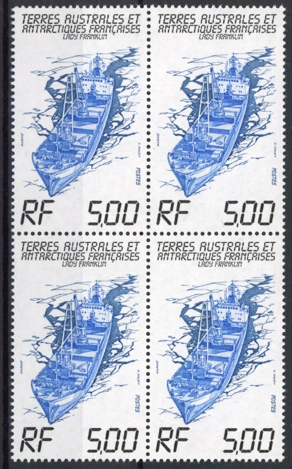 TAAF 1983 : Boats - 4x Good Very Fine MNH Stamp in Block - Image 1 of 1