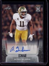 2020 Leaf Draft Alohi Gilman #BA-AG2 RC Auto Los Angeles Chargers