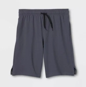 All in Motion Youth Boys Gray Drawstring Athletic Soft Cotton Shorts: 6/7 - 16 - Picture 1 of 2
