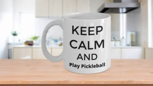 Pickleball mug, Keep Calm Pickleball, Play , active senior athlete gift - Picture 1 of 13
