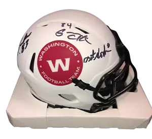 Washington Commanders Posse Signed Auto Lunar Mini Helmet - JSA W COA - Picture 1 of 2