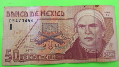 MEXICO, 50 PESOS,P#117,  2002 - Image 1 of 2