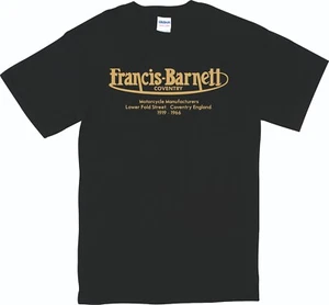 Francis Barnett T Shirt Classic Motorcycle Biker Cafe Racer Chopper Vintage Bike - Picture 1 of 5