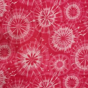 Quilting Fabric 43" X 28" Springs Creative CP 38381 Tie Dye Hot Pink Cotton - Picture 1 of 7