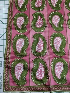 VERA Neumann Early Vintage Silk Scarf Long Rectangle Abstract Hand Rolled Japan - Picture 1 of 3