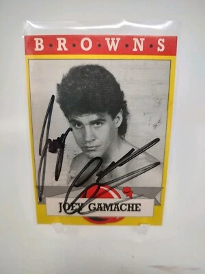 1993 Brown's Boxing Joey Gamache Autographed Card JSA COA BUF - Image 1 of 2