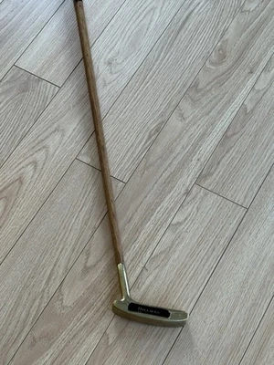 Sutter's Mill Wooden Shaft Gold Head Putter Golf Rare Vintage Putter 35" - Image 1 of 4