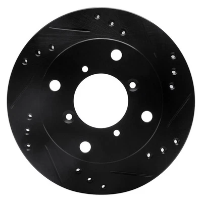 For Geo Metro 89-97 Brake Rotor eLINE Drilled & Slotted 1-Piece Front Passenger Foto 1 de 4