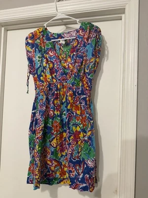 Lauren Ralph Lauren Swim Cover Up Dress Tropical | Women's Size Medium - Image 1 of 3