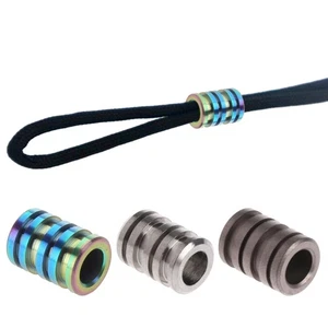 Large Outdoor for Titanium Alloy TC4 Bead Lanyard Paracord Rope Pendan - Picture 1 of 10