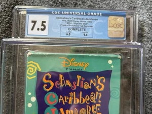 CGC Graded Copy Disney Sebastians Caribbean Jamboree VHS Little Mermaid UNIQUE - Picture 1 of 5