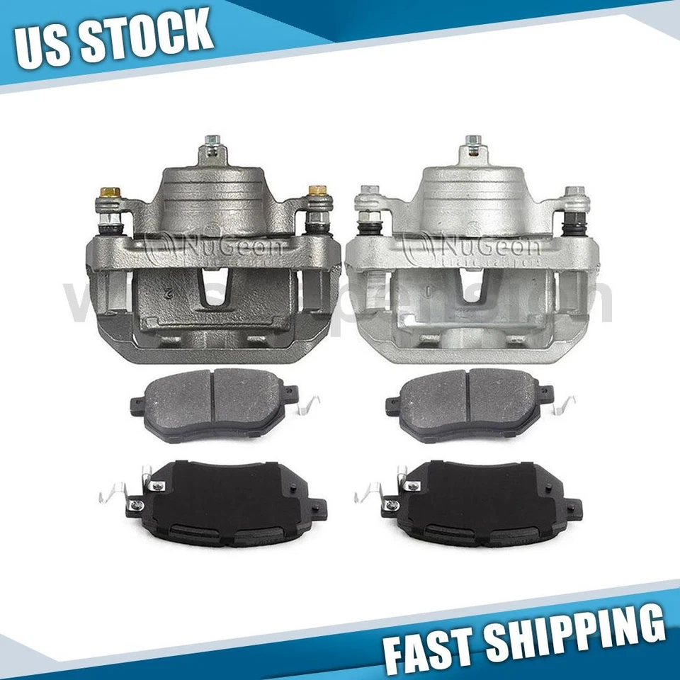 Front Brake Calipers & Brake Pads for 2003 2004 2005 INFINITI FX35 - Image 1 of 4