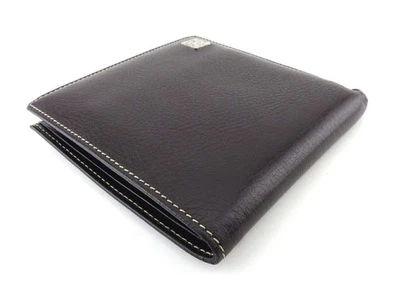 CARTIER Cartera Plegable Marrón Plata Mujer Auténtica Segunda Mano Foto 1 de 4