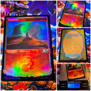 MTG Mountain 🇬🇧 Nm Full-Art Showcase Basic Land FOIL Core Set 2021 M21 OG - Bild 1 von 5