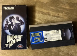 Dead Men Don't Wear Plaid VHS film 1982 STEVE MARTIN Blockbuster - FREE SHIPPING - Picture 1 of 5