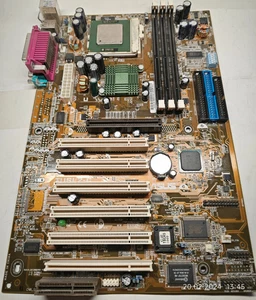 Gniazdo 370 ASUS TUSL2-C + Abit AB-FC370 SlotKET III Rev 1.1 adapter + 2 procesory - Zdjęcie 1 z 6