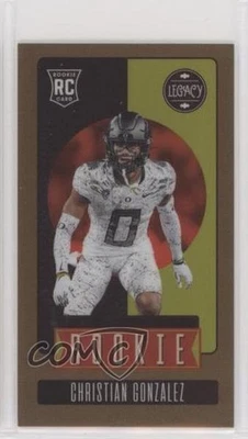 2023 Legacy Rookies Premium Edition Mini Bronze /75 Christian Gonzalez Rookie RC - Image 1 of 2