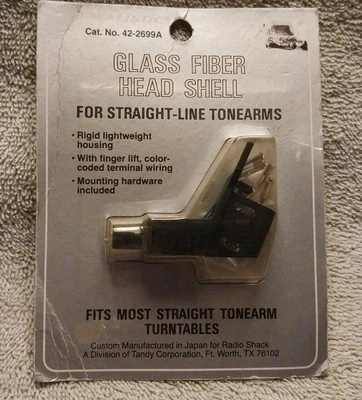 Realistic Straight Arm Head Shell 42-2699 Fits Most Straight Tonearm Turntables - Image 1 of 4