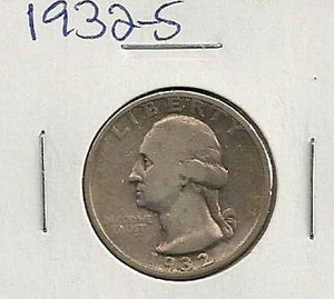 1932-S Washington Quarter : Fine + - Picture 1 of 2