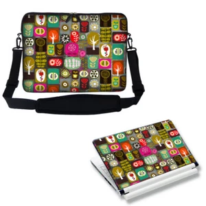 15" 15.6" Neoprene Laptop Computer Bag w Shoulder Strap & Matching Skin 2715 - Picture 1 of 4