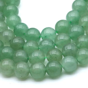 Green Aventurine 8MM Beads Natural 15" (+/- 44) Beads per strand B-24 - Picture 1 of 1