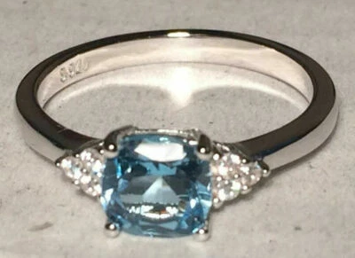 Topazio peridoto granato opale anelli naturali 6 mm S925 argento massiccio... - Immagine 1 di 4