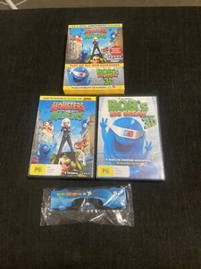 Monsters VS Aliens & Bobs Big Break 3D-2 Disc DVD Pack Including 3D Glasses - Picture 1 of 3