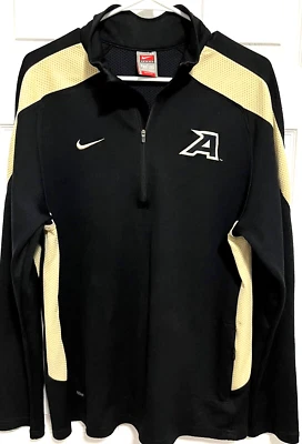 ARMY Football "A" Logo Men Black Fit Dry Long Sleeve Zip Track Jacket M Nike - Image 1 of 4