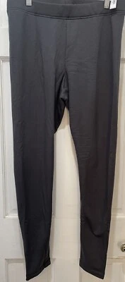Leggings antiguos azul marino gris oscuro cintura alta forrados de vellón talla grande 32x30 Foto 1 de 4