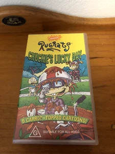 Rugrats Chuckies Lucky Day VHS Video Tape 1999 5 Carrot-Topped Cartoons UNTESTED - Picture 1 of 5