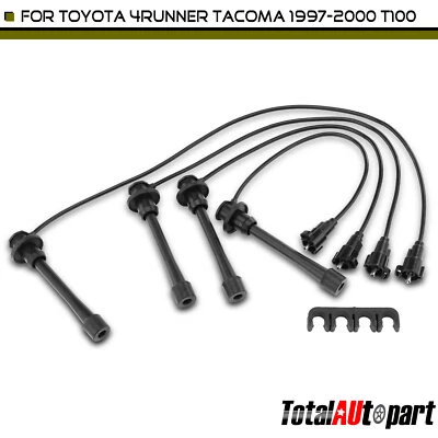 Juego de 4 cables de bujía para Toyota 4Runner Tacoma 1997-2000 T100 1998 L4 2,7 L Foto 1 de 4