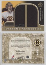 2005-06 SP Game Used Edition Awesome Authentics Duals /25 Andrew Raycroft #DA-AR