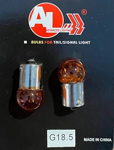 97A 97 AMBER G18 Bulb for Brake Tail Light Turn Signal Side Marker Light - Picture 1 of 1