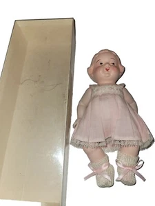 Doll Occupied Japan Bisque Jointed Vtg  7" New - Picture 1 of 17
