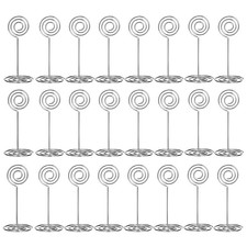 30X(24 Pack Place Card Holders Table Number Holders Wire Table Photo Holder R2T3