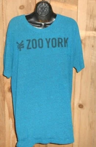 Men's Zoo York Marine Teal Tee Shirt Graphic T Excellent Pre-owned Condition - Picture 1 of 3