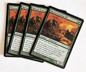 Warren-Scourge Elf (4) casi nuevo Lorwyn Magic The Gathering Magic The Gathering - Imagen 1 de 1