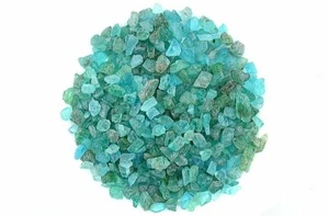 1/4 Ounce Madagascar Blue Green Apatite Crystal Translucent Inlay Craft Pieces - Picture 1 of 2