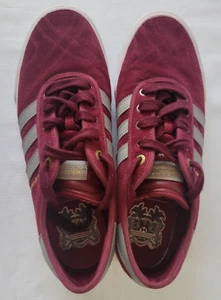 Scarpe da skateboard uomo Adidas x The Hundreds sneakers taglia 11 bordeaux - Foto 1 di 21