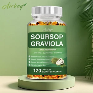 Soursop Graviola 1000mg-Reduce Oxidative Reaction,Maintain Youthful & Vital Skin - Picture 1 of 13