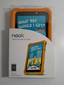 NOOK TABLET 7" ORANGE Foam Tablet Bumper/Case for Kids! - Barnes & Noble NEW - Picture 1 of 3